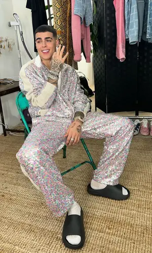 Lunay wearing GCDS jacket