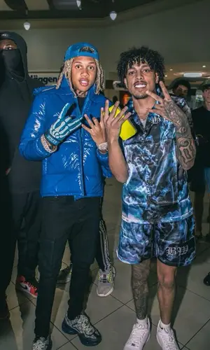 Shmurkio wearing Yunng Gods jacket