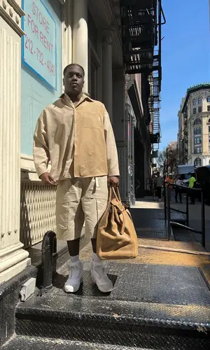 Lil Yachty wearing Hermes bag