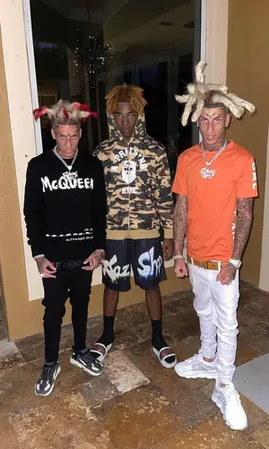 Flyysoulja wearing Amiri jeans