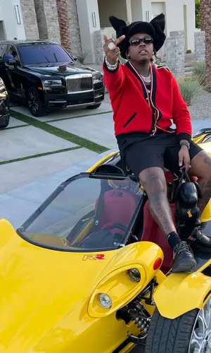 Gunna wearing Celine jacket