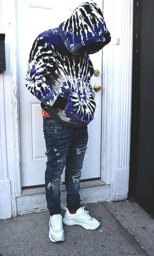 Bory300 wearing Amiri jeans