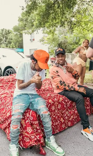 Yo Gotti wearing Amiri hoody