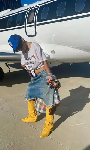 Doja Cat wearing R13 boots