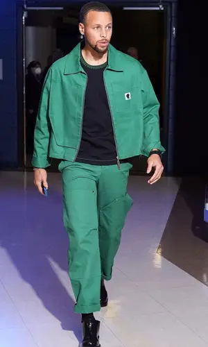 Stephen Curry’s Outfit in Spencer Badu Trousers & Bottega Veneta Boots (2022)