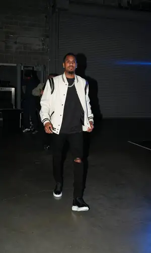 Monte Morris wearing Amiri jeans