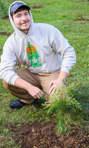 MrBeast wearing Nike sneakers