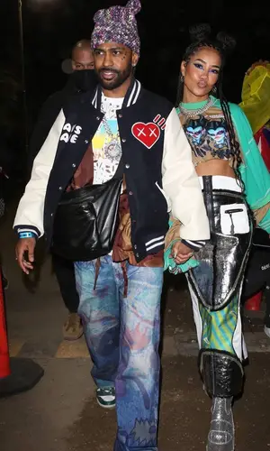Big Sean’s Outfit in Human Made Jacket, Our Legacy Jeans &   Kaws (2022)