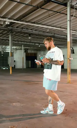 Jake Paul wearing Nike sock