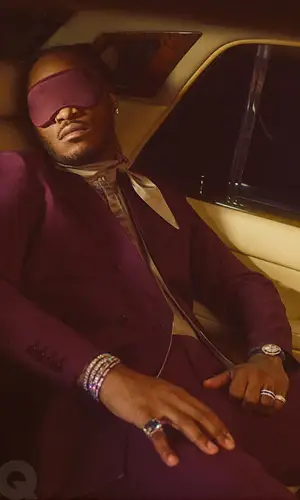 Future wearing Valentino trousers