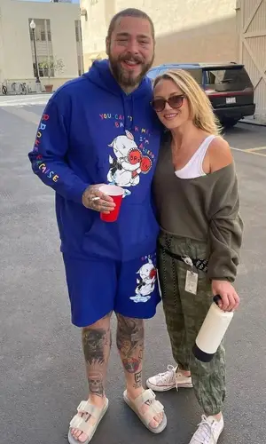Post Malone wearing Balenciaga sandal