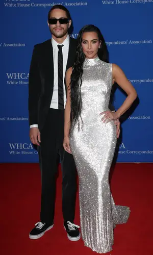 Pete Davidson wearing Prada suit