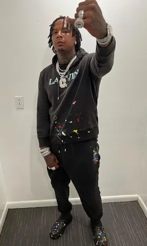 Moneybagg Yo wearing Lanvin hoody