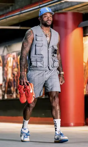 PJ Tucker wearing Givenchy shorts