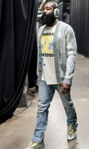 James Harden wearing Dior sweater