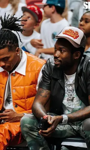 Meek Mill wearing Midnight Rodeo cap