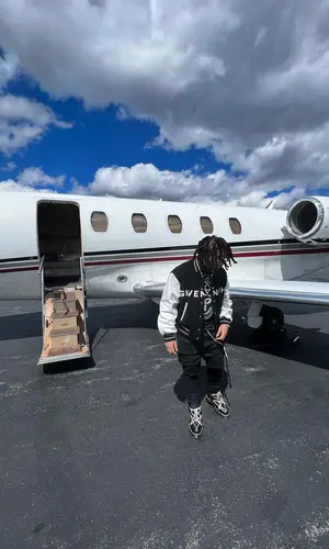 Trippie Redd wearing Rick Owens boots