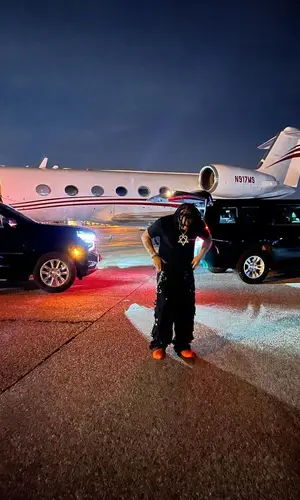 Trippie Redd wearing Balenciaga jeans