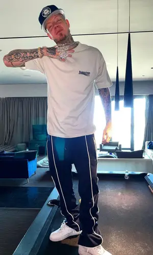 Millyz wearing Balenciaga t-shirt