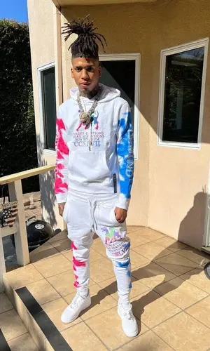 NLE Choppa wearing Dreamland pants
