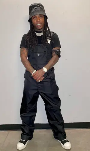 Jacquees wearing Prada other