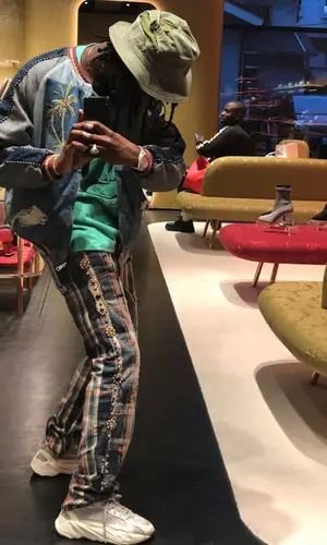 Ian Connor’s Outfit in Kapital Trousers & Adidas Sneakers (2022)