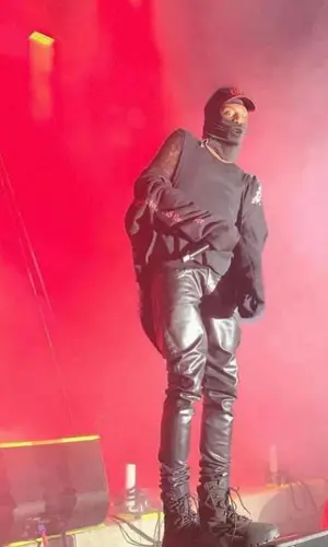 Playboi Carti wearing Vetements hat