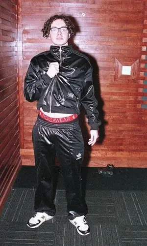 Jack Harlow wearing Adidas jacket
