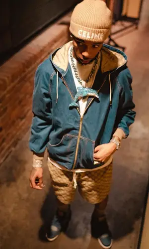 Key Glock wearing Gucci shorts