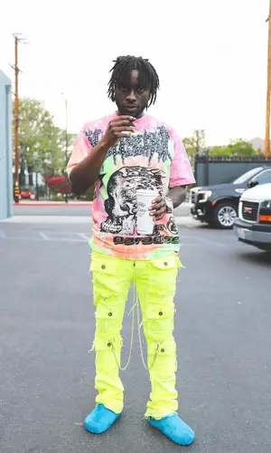 Lil Dann wearing Valabasas jeans