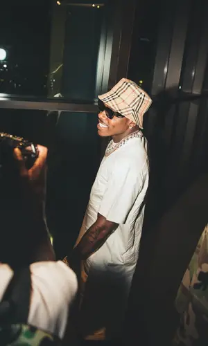 DaBaby wearing Burberry eyewear