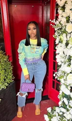 India Royale wearing Re/Done jeans