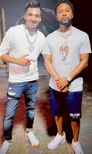 Zaytoven wearing Polo Ralph Lauren t-shirt