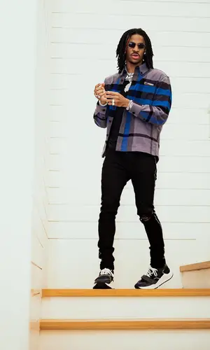 Ja Morant wearing Amiri jeans