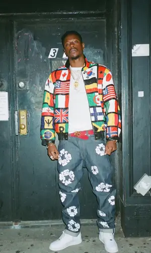 Joey Badass wearing Levi’s jeans