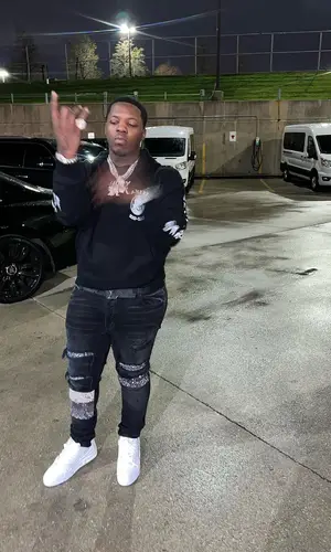 Lil Zay Osama wearing Amiri hoody