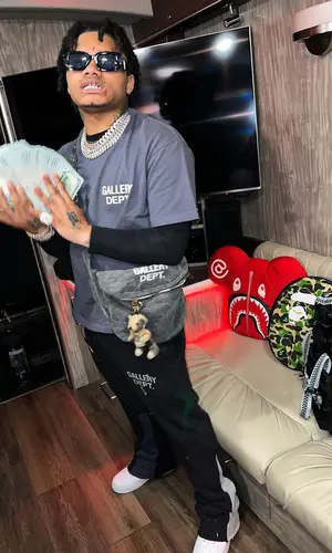 No Cap wearing Gallery Dept. t-shirt