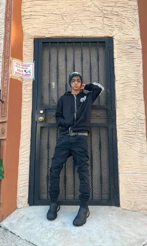 Yung Fazo wearing Alyx boots
