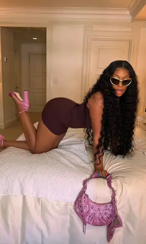 Megan Thee Stallion wearing Balenciaga eyewear