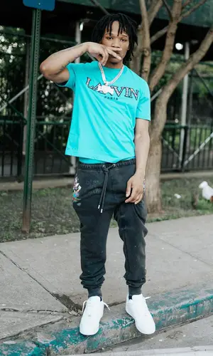 B Lovee wearing Lanvin t-shirt