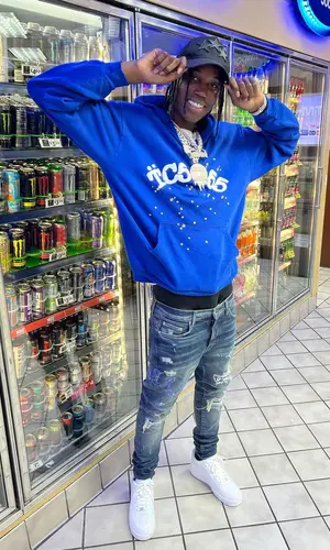 Melvoni wearing Amiri jeans