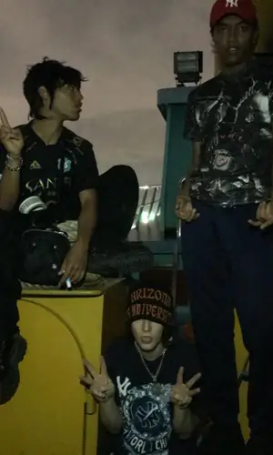 Thaiboy Digital wearing Drain Gang t-shirt