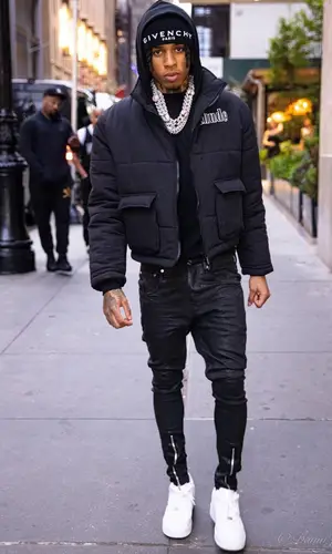 NLE Choppa wearing Givenchy hat