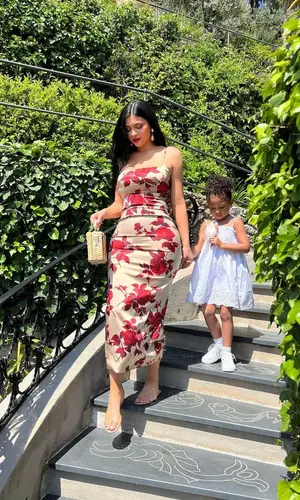 Kylie Jenner wearing Gianvito Rossi sandal