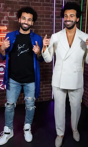 Mohamed Salah wearing Giuseppe Zanotti sneakers