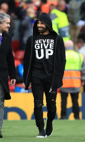 Mohamed Salah wearing Givenchy sneakers