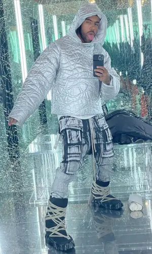 Vic Mensa wearing Rick Owens boots