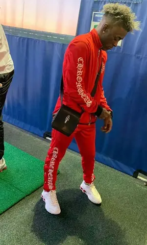 Lil Uzi Vert wearing Chrome Hearts bag