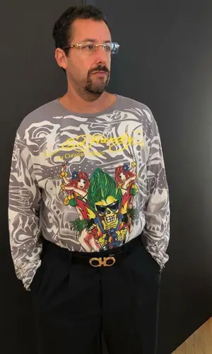 Adam Sandler wearing Ferragamo pants