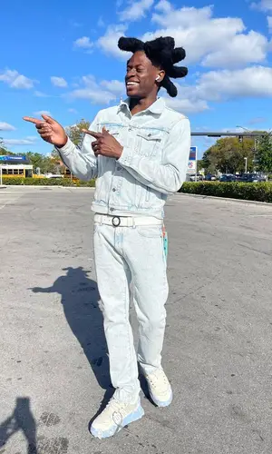 Trapland Pat wearing Off-White jeans